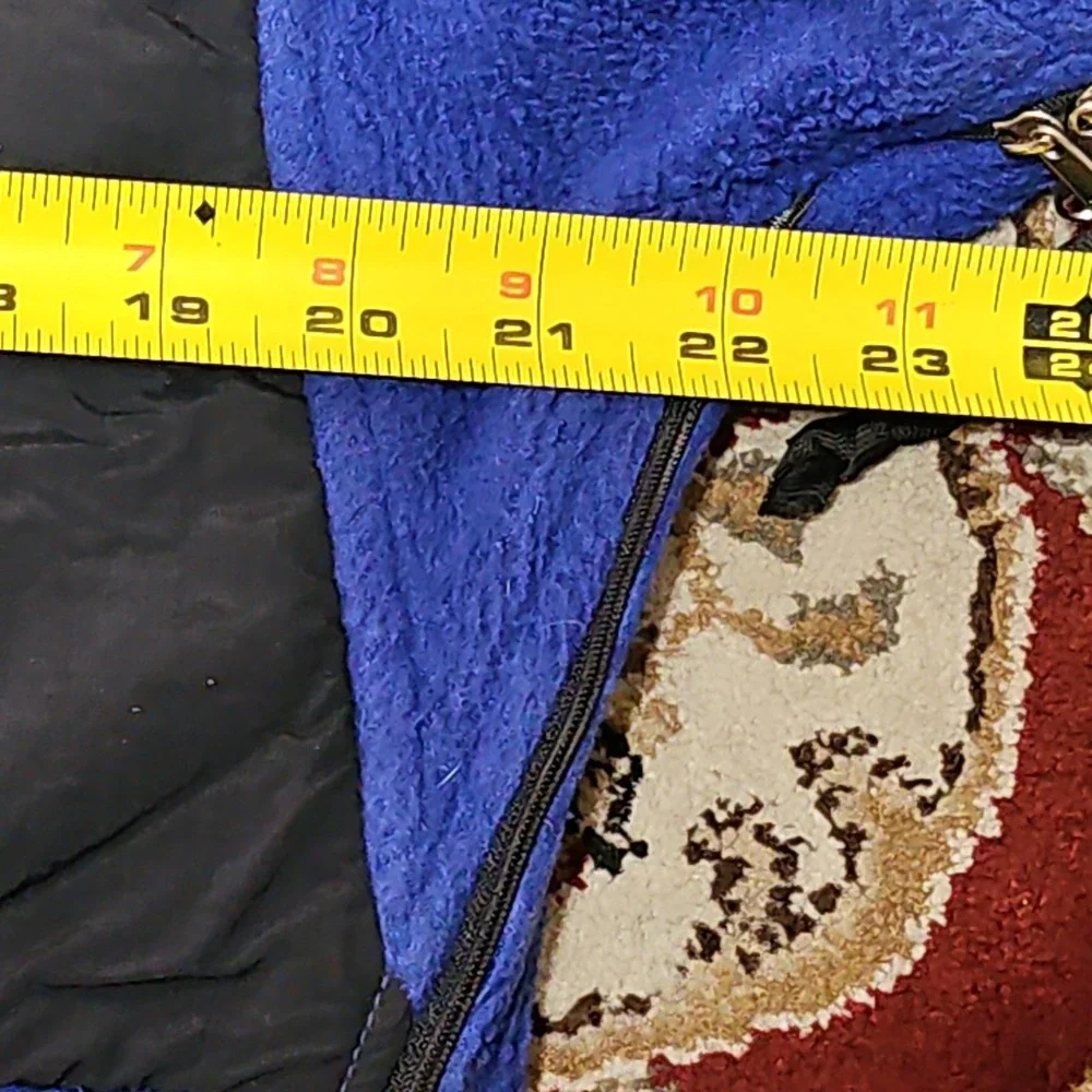 The North Face Denali Men's Jacket Blue/Black Fleece Size Small Full Zip